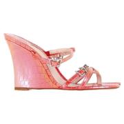 Pre-owned Leather sandals Sophia Webster Pre-owned , Pink , Dames