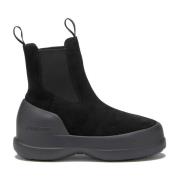 Zwarte enkellaarzen voor vrouwen Moon Boot , Black , Dames