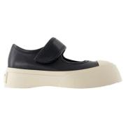 Leather flats Marni , Black , Dames