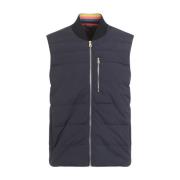 Navy Hybrid Down Gilet PS By Paul Smith , Blue , Heren