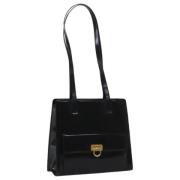 Pre-owned Leather shoulder-bags Salvatore Ferragamo Pre-owned , Black ...