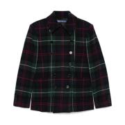 Double-Breasted Tartan Check Jacket Ralph Lauren , Multicolor , Dames