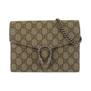 Pre-owned Canvas crossbody-bags Gucci Vintage , Beige , Dames