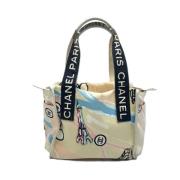 Pre-owned Canvas handbags Chanel Vintage , Beige , Dames