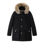 Lange Arctic Parka voor mannen Woolrich , Black , Heren