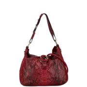 Pre-owned Leather handbags Gucci Vintage , Red , Dames