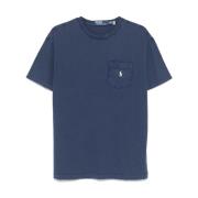 Signature Polo Pony T-Shirt Ralph Lauren , Blue , Heren