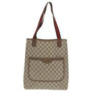 Pre-owned Suede totes Gucci Vintage , Beige , Dames