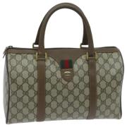 Pre-owned Leather gucci-bags Gucci Vintage , Beige , Dames