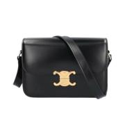 Pre-owned Leather celine-bags Celine Vintage , Black , Dames