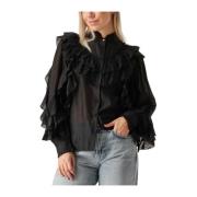 Zwarte Daria Ten Blouse Aaiko , Black , Dames