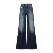 Stijlvolle Damesbroek Aw24 Diesel , Blue , Dames