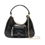 Zwarte Eco Leren Schoudertas Chiara Ferragni Collection , Black , Dame...