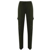 Cargo Broek Groen Militaire Stijl Dondup , Green , Dames