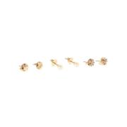 Kristal Parel Stud Oorbellen Set Tory Burch , Yellow , Dames