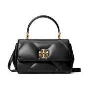 Zwarte Diamantgestikte Crossbody Tas Tory Burch , Black , Dames