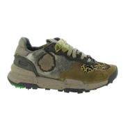 Leopard Warm Taupe Schoenen Satorisan , Green , Dames