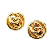 Pre-owned Metal chanel-jewelry Chanel Vintage , Yellow , Dames