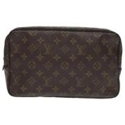 Pre-owned Canvas clutches Louis Vuitton Vintage , Brown , Dames