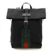 Pre-owned Canvas backpacks Gucci Vintage , Black , Dames