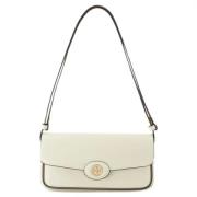 Leather shoulder-bags Tory Burch , White , Dames