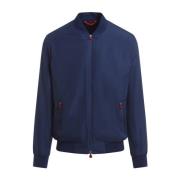 Blauwe Bomberjack voor Mannen Kiton , Blue , Heren