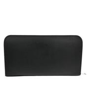 Pre-owned Leather wallets Yves Saint Laurent Vintage , Black , Dames