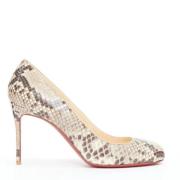 Pre-owned Leather heels Christian Louboutin Pre-owned , Beige , Dames