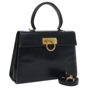 Pre-owned Leather handbags Salvatore Ferragamo Pre-owned , Blue , Dame...