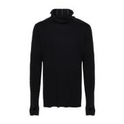 Zwarte Hoodie Met Lange Mouwen Thom Krom , Black , Heren