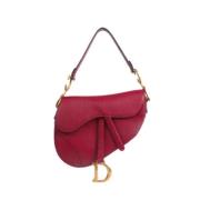 Pre-owned Leather dior-bags Dior Vintage , Red , Dames