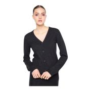 Dames Cardigan Sweater Silvian Heach , Black , Dames