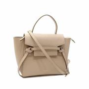 Pre-owned Leather celine-bags Celine Vintage , Beige , Dames