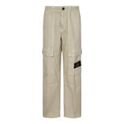 Beige Cargo Broek Aw24 Stone Island , Beige , Heren