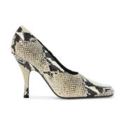 Python Leren Vierkante Neus Hakken Khaite , Gray , Dames