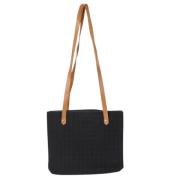 Pre-owned Canvas totes Hermès Vintage , Black , Dames