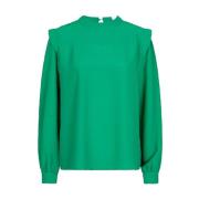 Ariana Blouse Lange Mouw Top Lofty Manner , Green , Dames