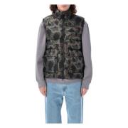 Camo Duck Grey Springfield Puffer Vest Carhartt Wip , Multicolor , Her...