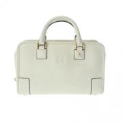 Pre-owned Leather handbags Loewe Pre-owned , Beige , Dames