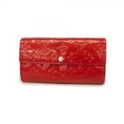 Pre-owned Fabric wallets Louis Vuitton Vintage , Red , Dames