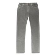 High-waist 5-pocket jeans, moderne stijl Hand Picked , Gray , Heren