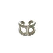 Pre-owned Metal rings Hermès Vintage , Gray , Dames