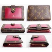 Pre-owned Canvas wallets Louis Vuitton Vintage , Pink , Dames