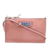 Pre-owned Leather clutches Prada Vintage , Pink , Dames