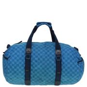 Pre-owned Canvas travel-bags Louis Vuitton Vintage , Blue , Dames