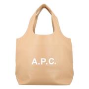 Stijlvolle Zand Handtas met Grote Handvatten A.p.c. , Beige , Unisex