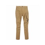 Cargo Broek Stretch Sateen Beige C.p. Company , Brown , Heren