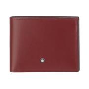 Leren portemonnee met kaartsleuven Montblanc , Red , Heren