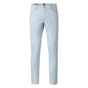 Slim-Fit Jeans met Microstructuur Meyer , Blue , Heren