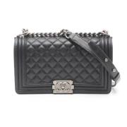 Pre-owned Leather crossbody-bags Chanel Vintage , Black , Dames